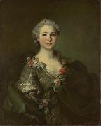 Louis Tocque probably Portrait of mademoiselle de Coislin oil painting artist